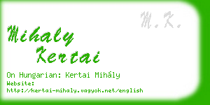 mihaly kertai business card